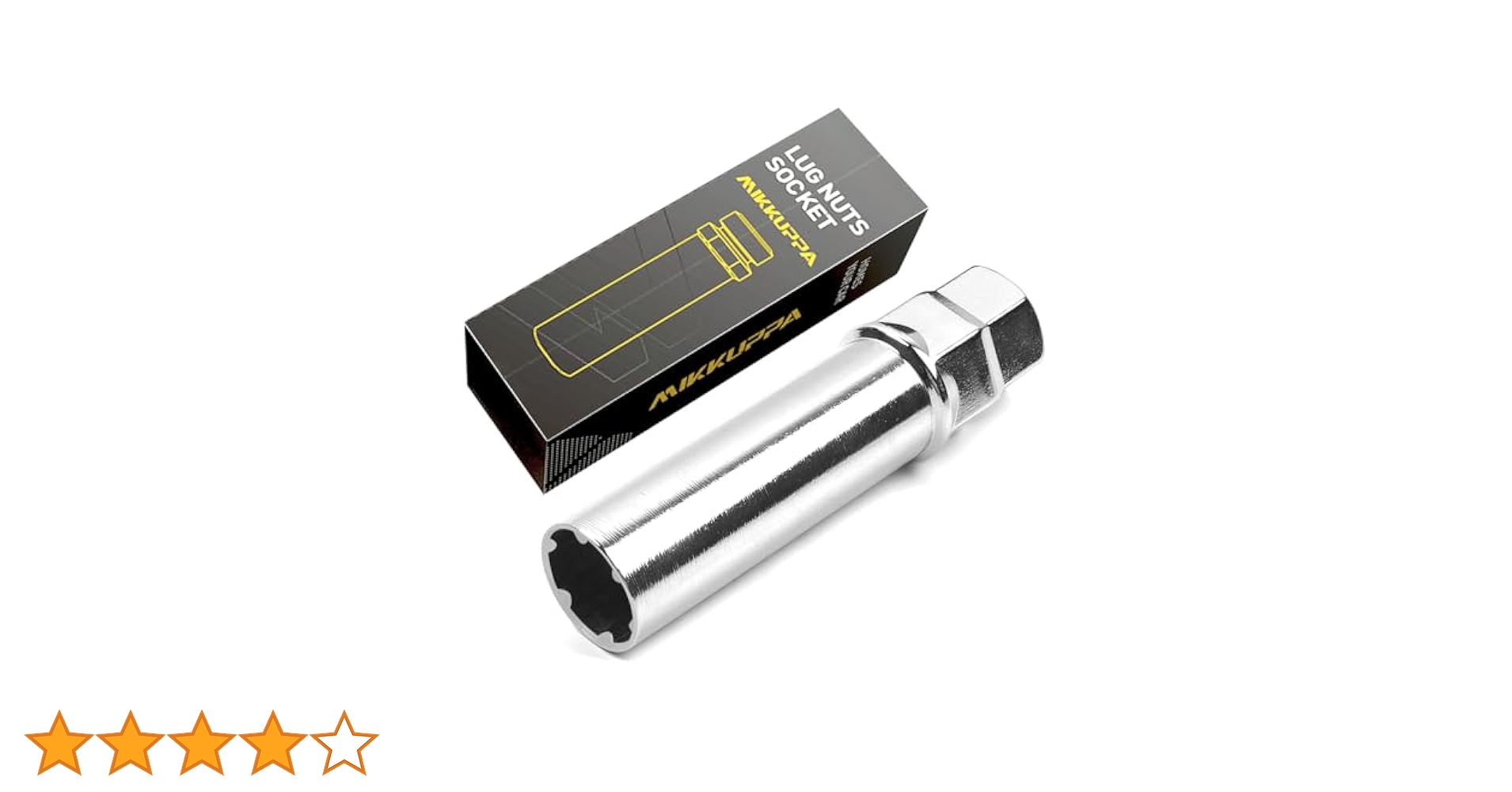 MIKKUPPA 1pc 6 Point Spline Lug Nuts Socket Key - for 17.6mm